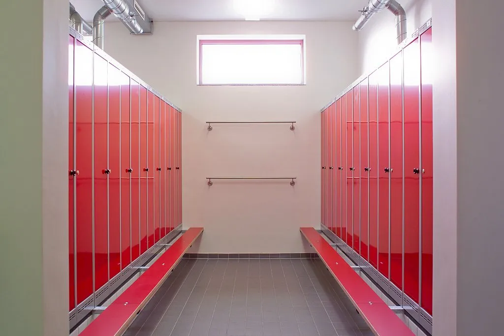 Sanitär- und Umkleidebereich Waschkaue