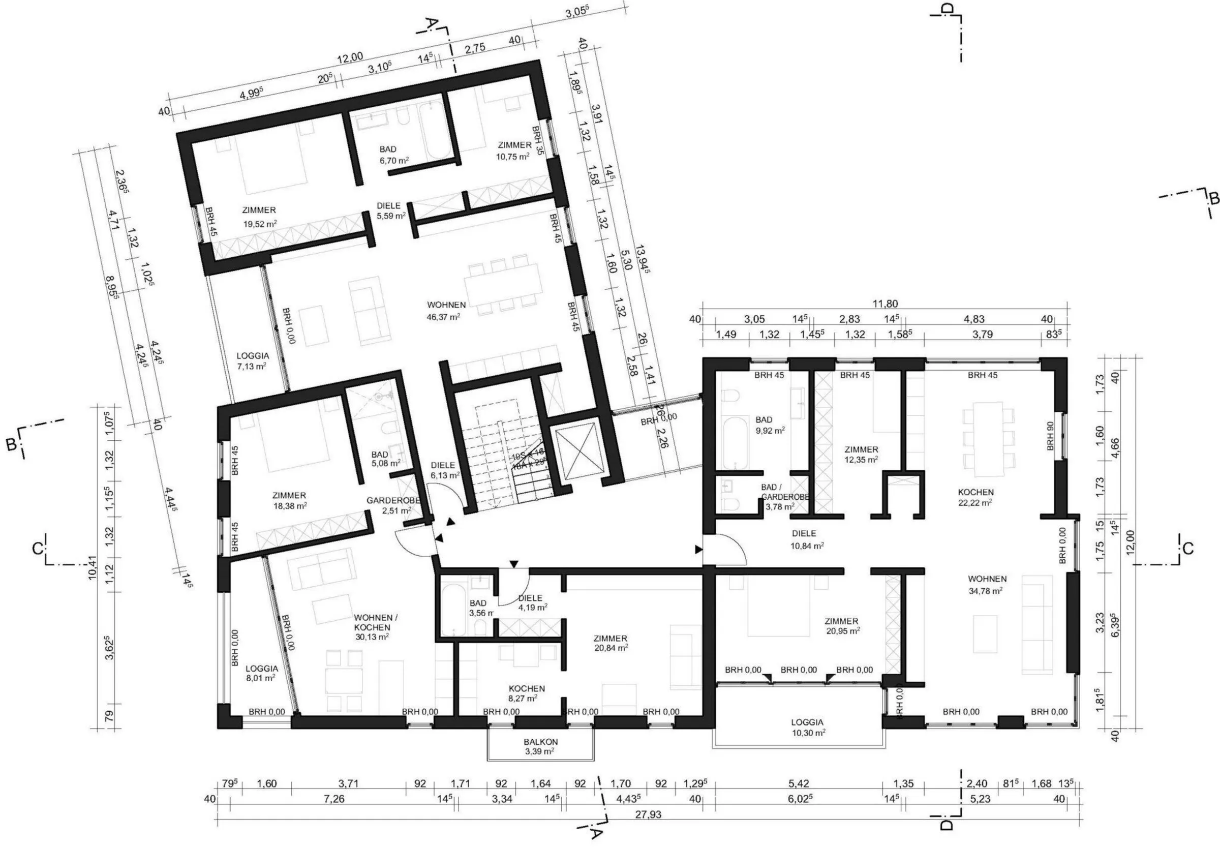 Grundriss Erdgeschoss mit Freianlagen
