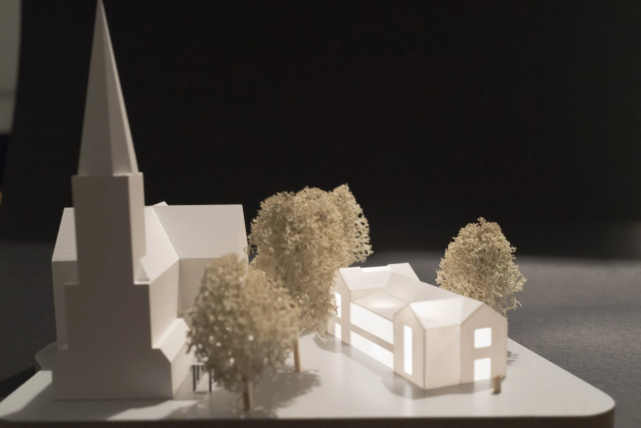 Städtebauliches Modell mit Kreuzkirche