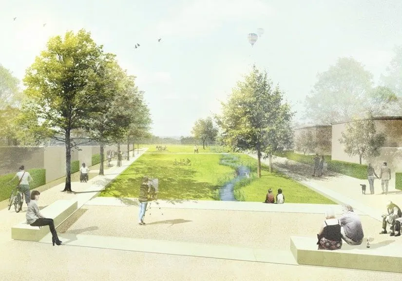Parkpavillon und Uferterrassen