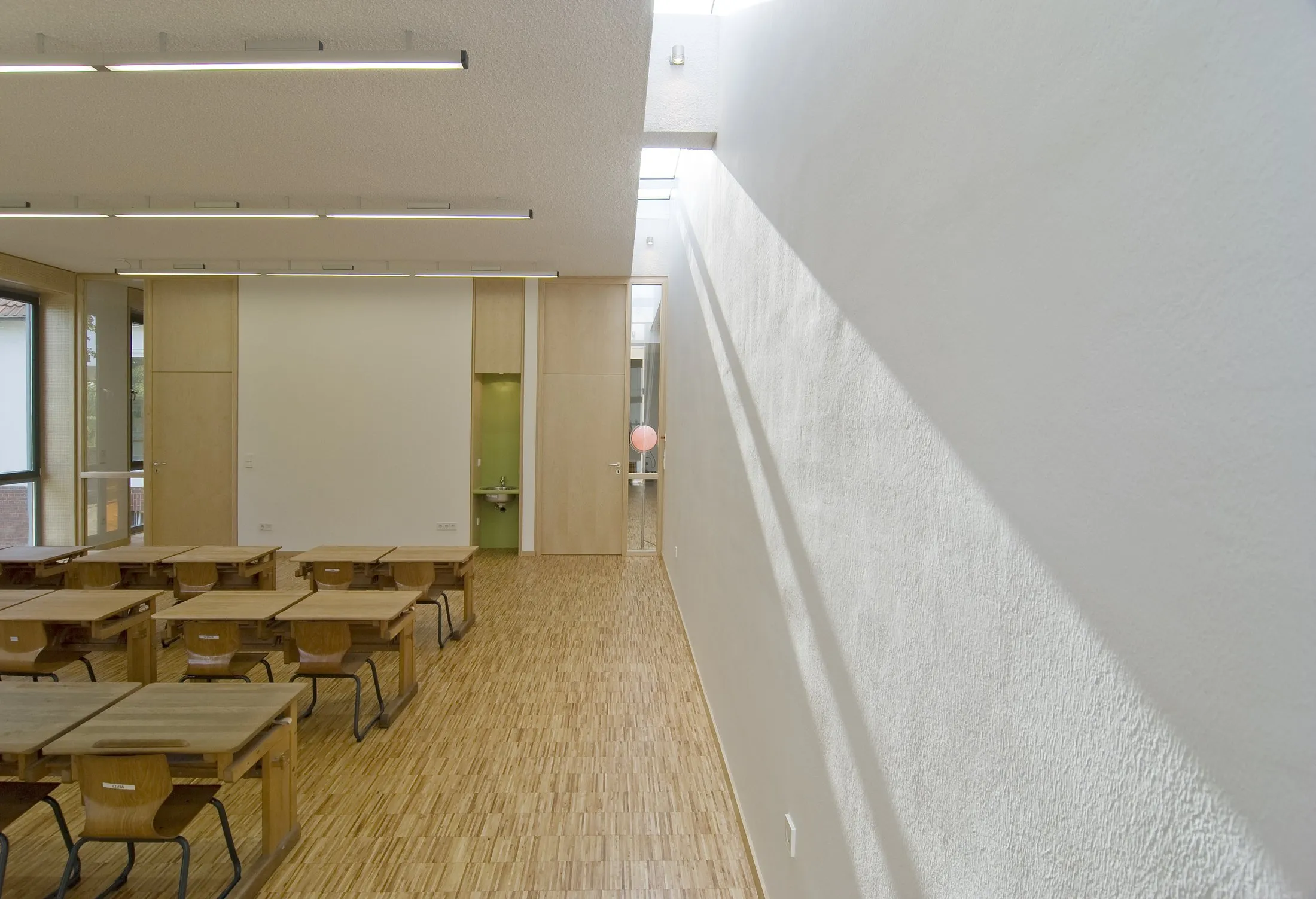 Innenraum und Erschließungszone