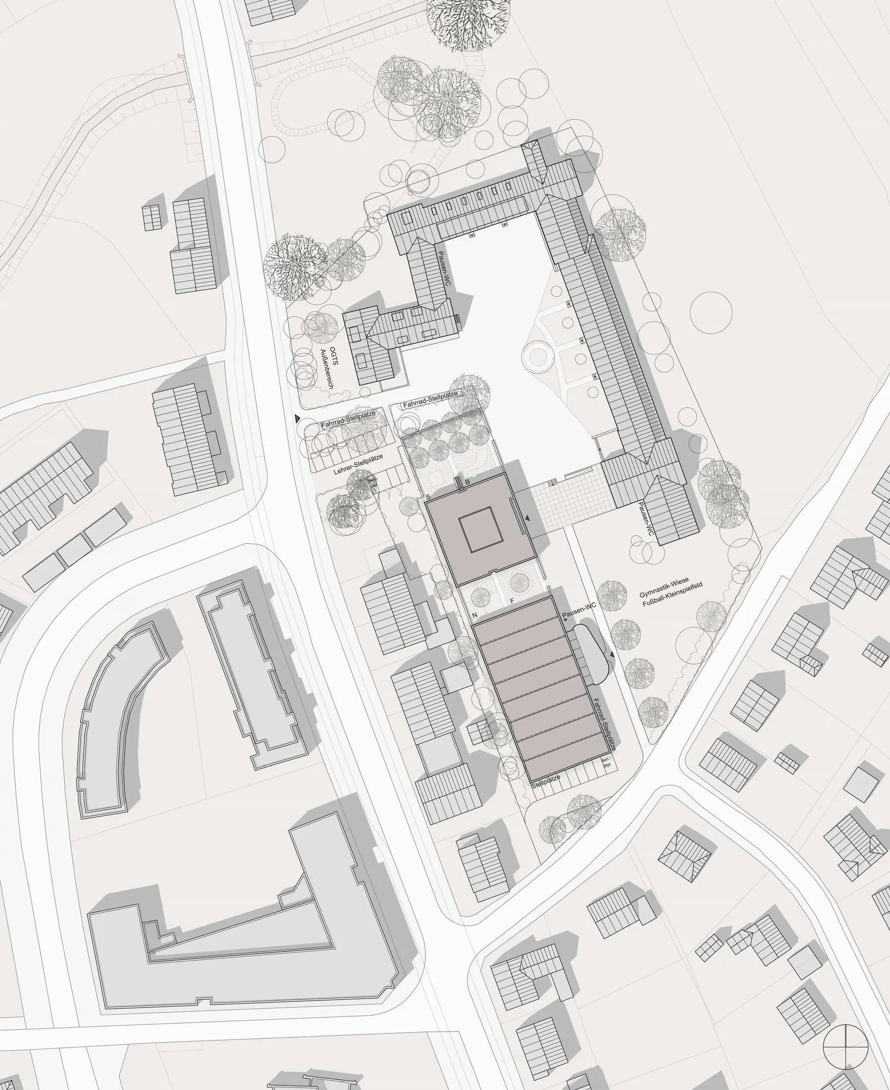 Erweiterung der Peter-Wust-Schule Münster – Lageplan