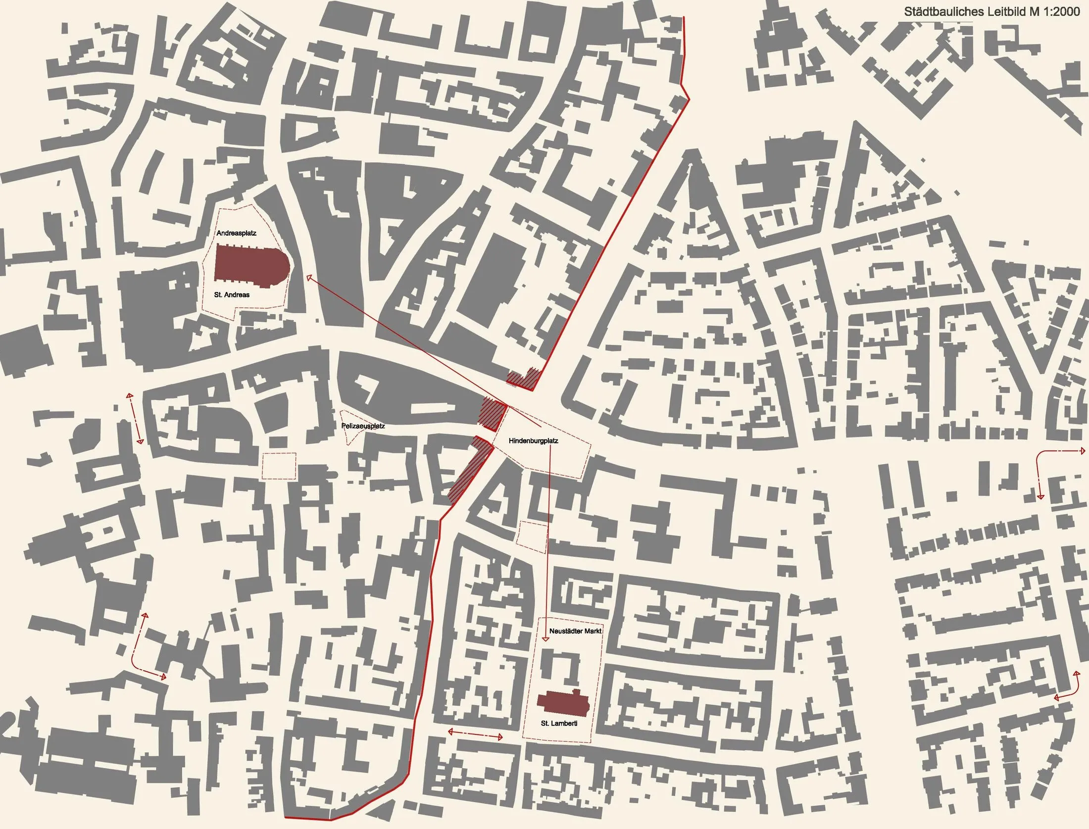 Neugestaltung Hindenburgplatz Hildesheim – Lageplan