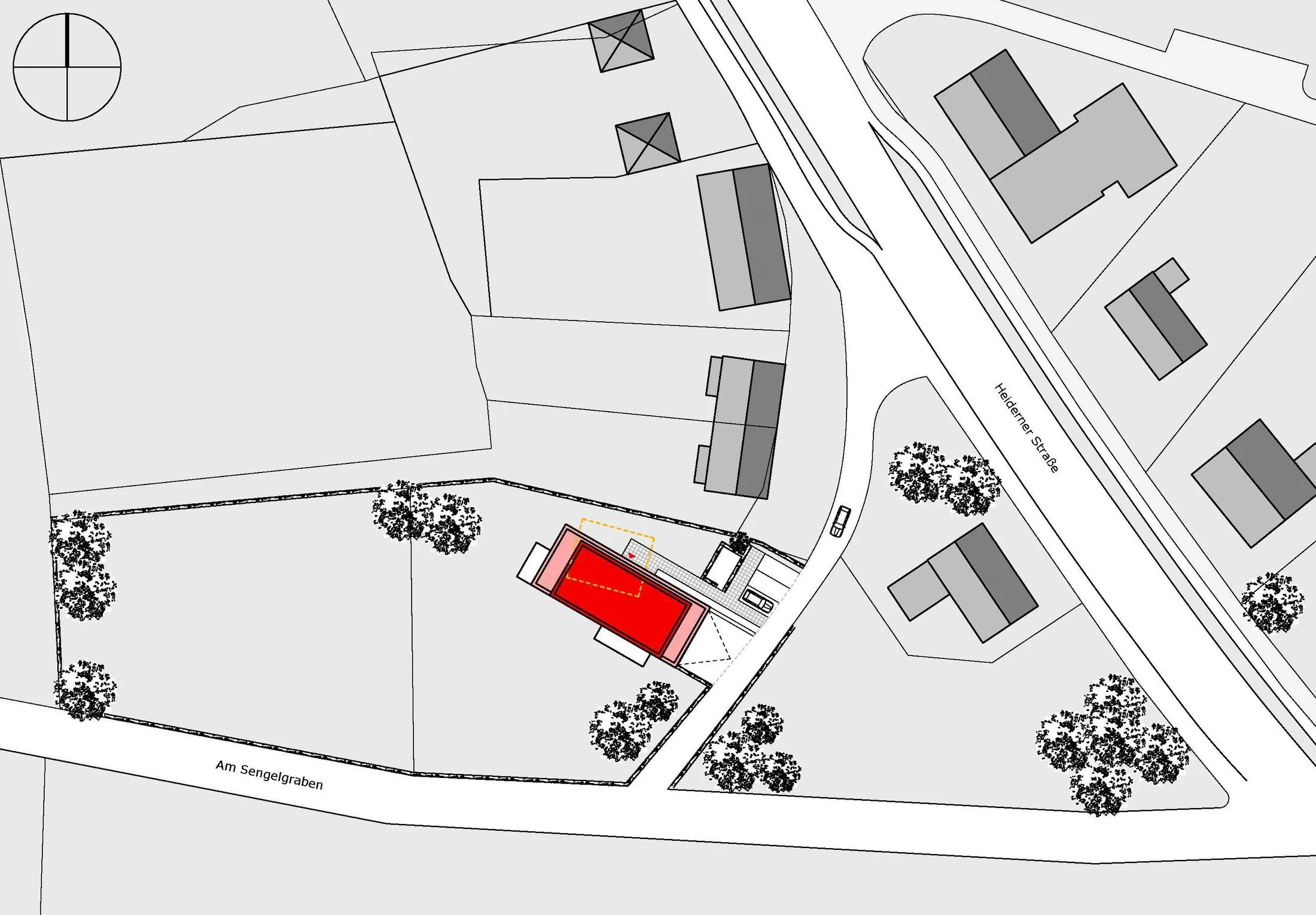 Mehrfamilienhaus B in Borken Stöke – Lageplan