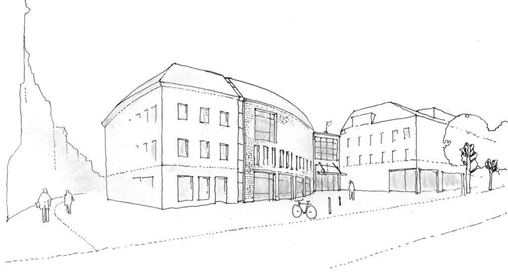 Neubau Bibliothek und Bürgerservice Jena – Ansicht